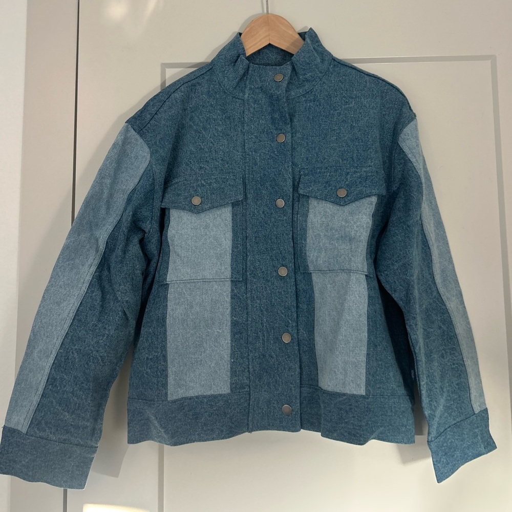 Set Active Denim Jacket - Two Tone
